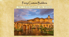 Desktop Screenshot of perrycustombuilders.com