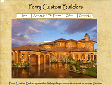 Tablet Screenshot of perrycustombuilders.com